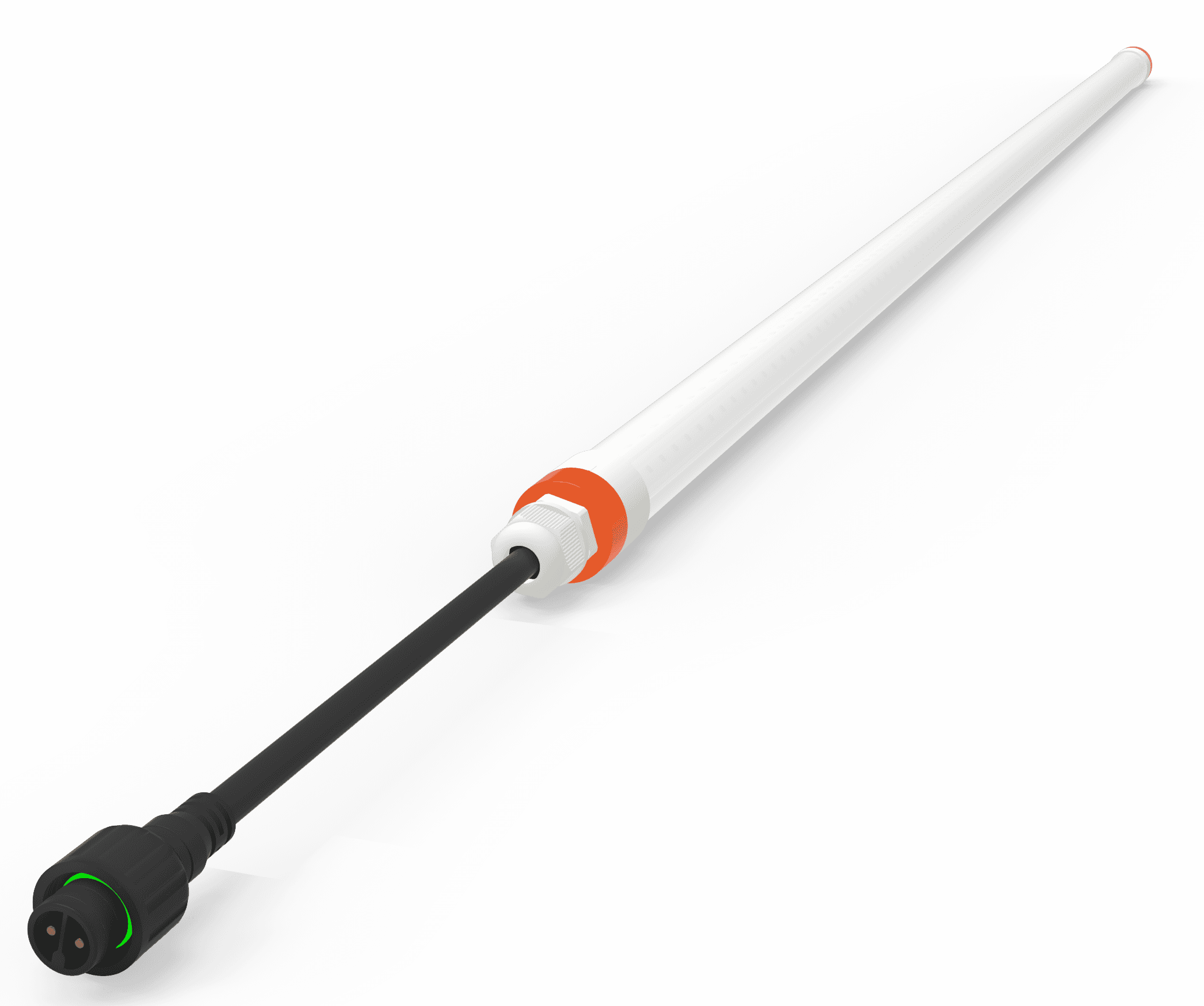 Ūdensizturīgs LED cauruļveida gaismeklis IP67 ar 3,5 m kabeli (ON/OFF)